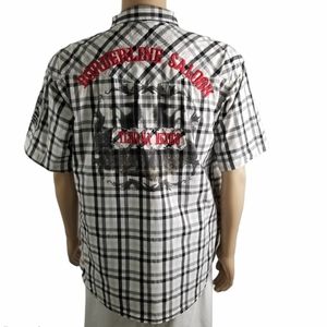 Jordan Craig Button Down Plaid Distressed Shirt XL